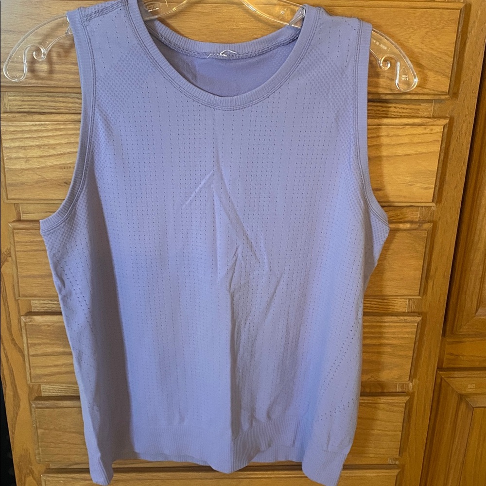 Lavender Sleeveless Knit Top
